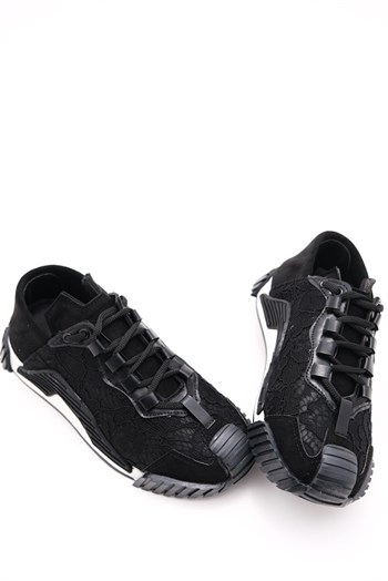 Dolche Siyah Dantel Sneakers