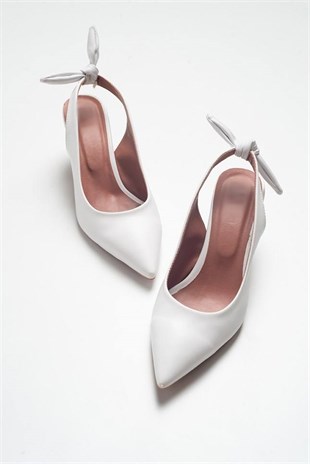 Fame Beyaz Topuklu Ayakkabı