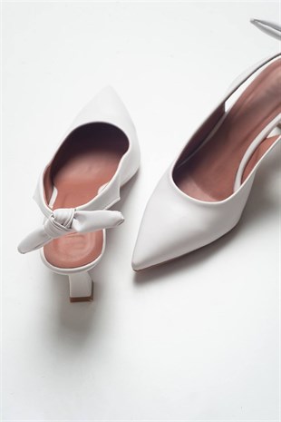 Fame Beyaz Topuklu Ayakkabı